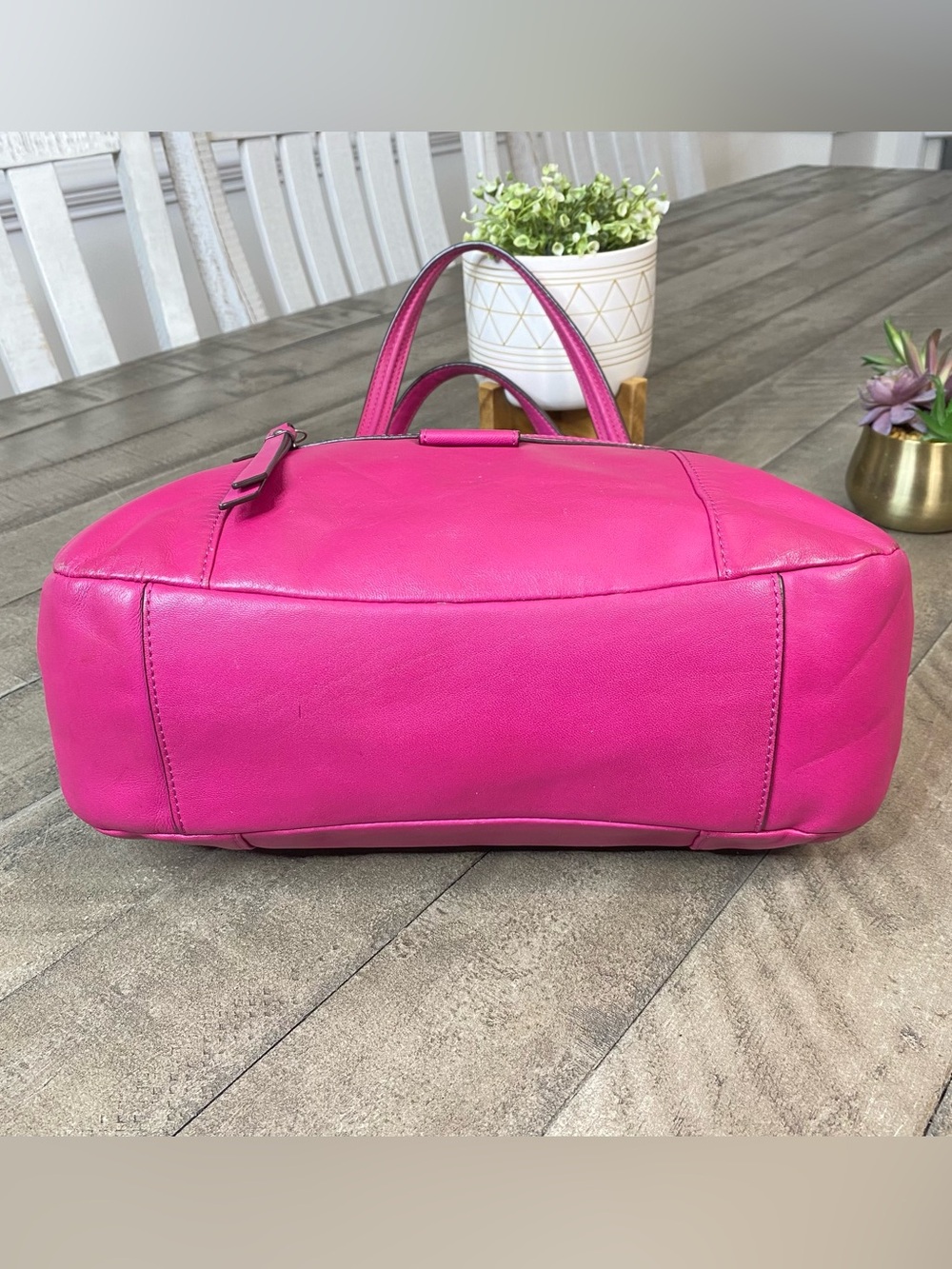 Coach Daisy Mia Leather Convertible Crossbody Tote Bag Pink Magenta F23901 - Picture 7 of 12